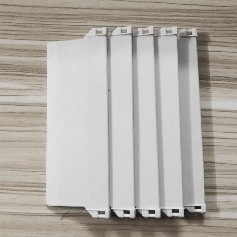 G92C Plastic Base Plate Set of 10 White Vertical Blind Bottom Weight Slats Accessory