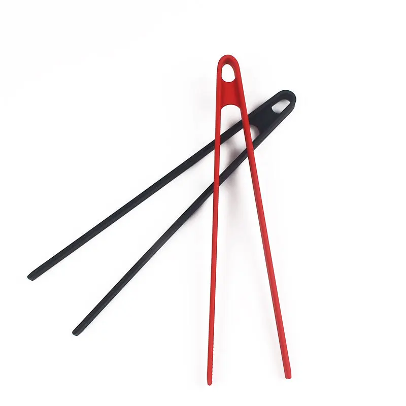Integrated Silicone Food Tongs, BBQ Buffet Clips for Bread, Cake, Kimchi, Kitchen Cooking Utensil
