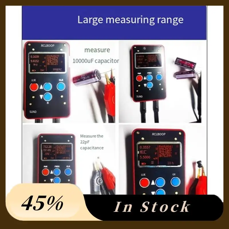 

Digital Bridge Handheld RCL800P Mini Digital Bridge Resistance Capacitance Inductance Meter ESR Meter