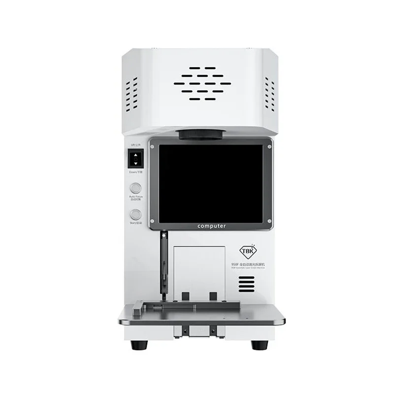LY TBK 958F 포커스 LCD 레이저 다이오드 마킹 기계 20W 아이폰 레이저 마킹 화면 제거용 맥스 백 커버 연기 흡수기