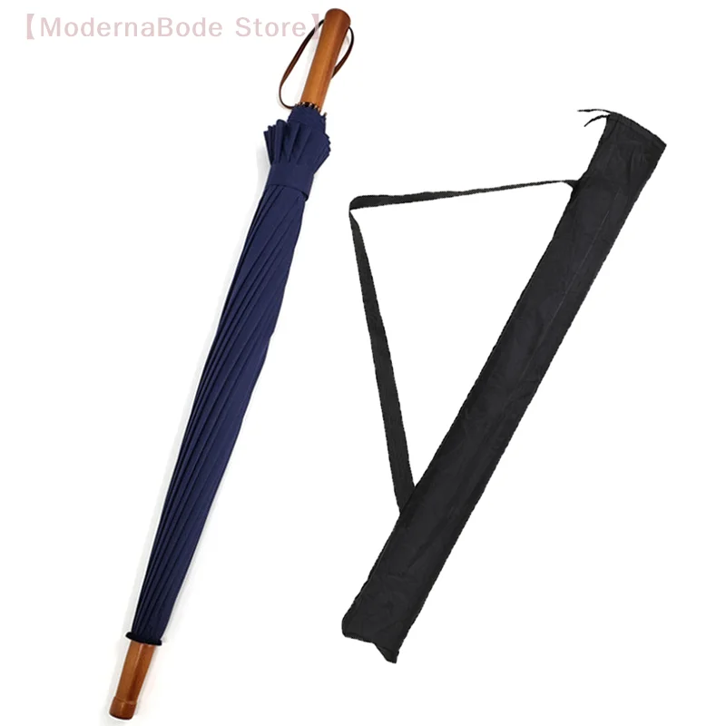 【M】Con correa para el hombro bolsa de almacenamiento de paraguas bolsa de caña de pescar plegable negro Oxford fundas protectoras para bate de béisbol al aire libre