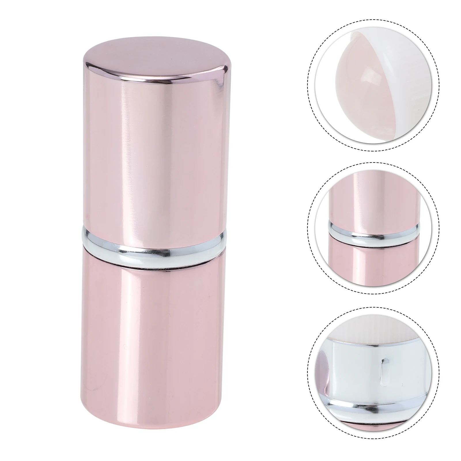Rodillo de piedra volcánica, masajeador de bola de Jade Facial rosa, herramienta de cuidado de la piel refrescante y estiramiento para cara, ojos, cuello, uso diario, crema de regalo