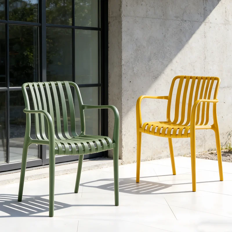 Simple Thick Plastic Backrest  - Outdoor Furniture For Cafe recension och pris
