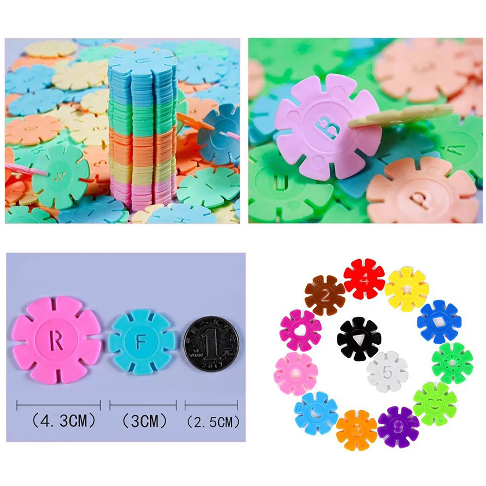 60/100pcs Child\'s Building Blocks 3cm DIY Puzzle Assembled Building Bricks Environmentally Friendly Plastic Toys Child\'s Gifts