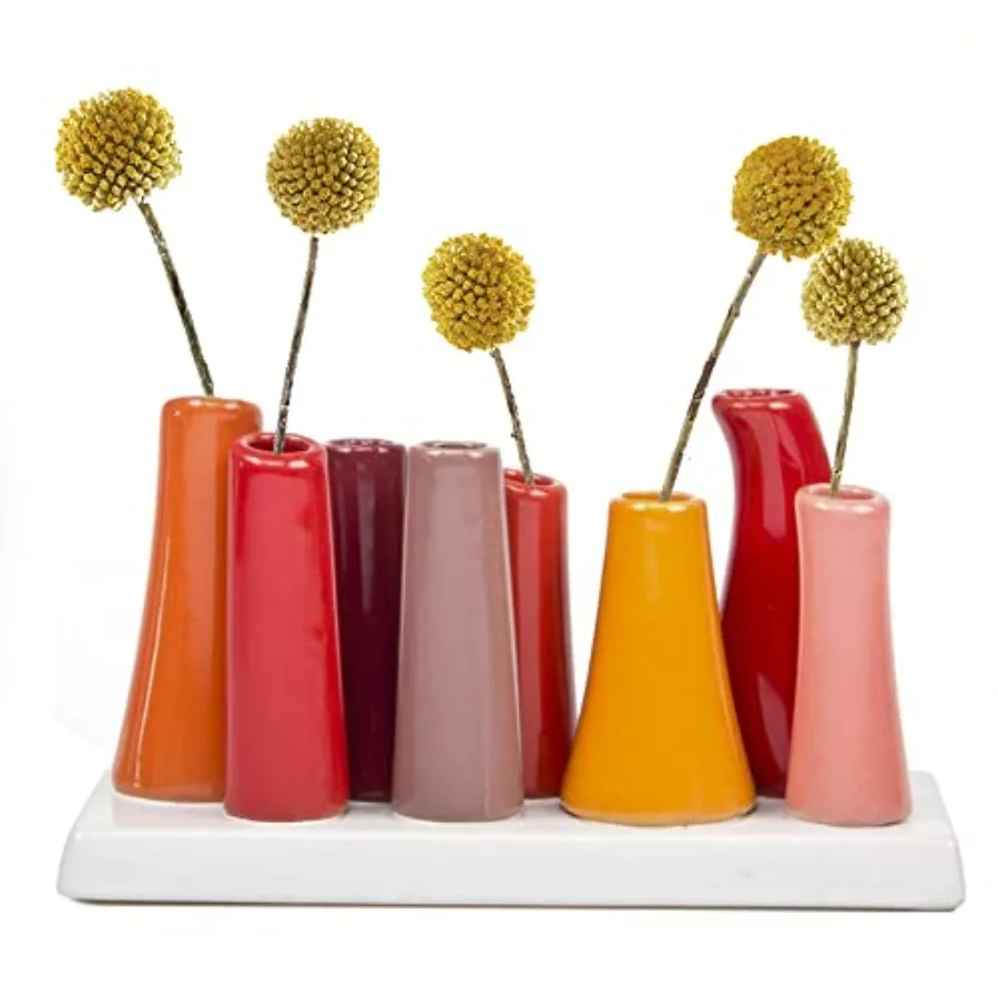 

Pooley 2, Ceramic Flower Vase, 8-Tube Shape
