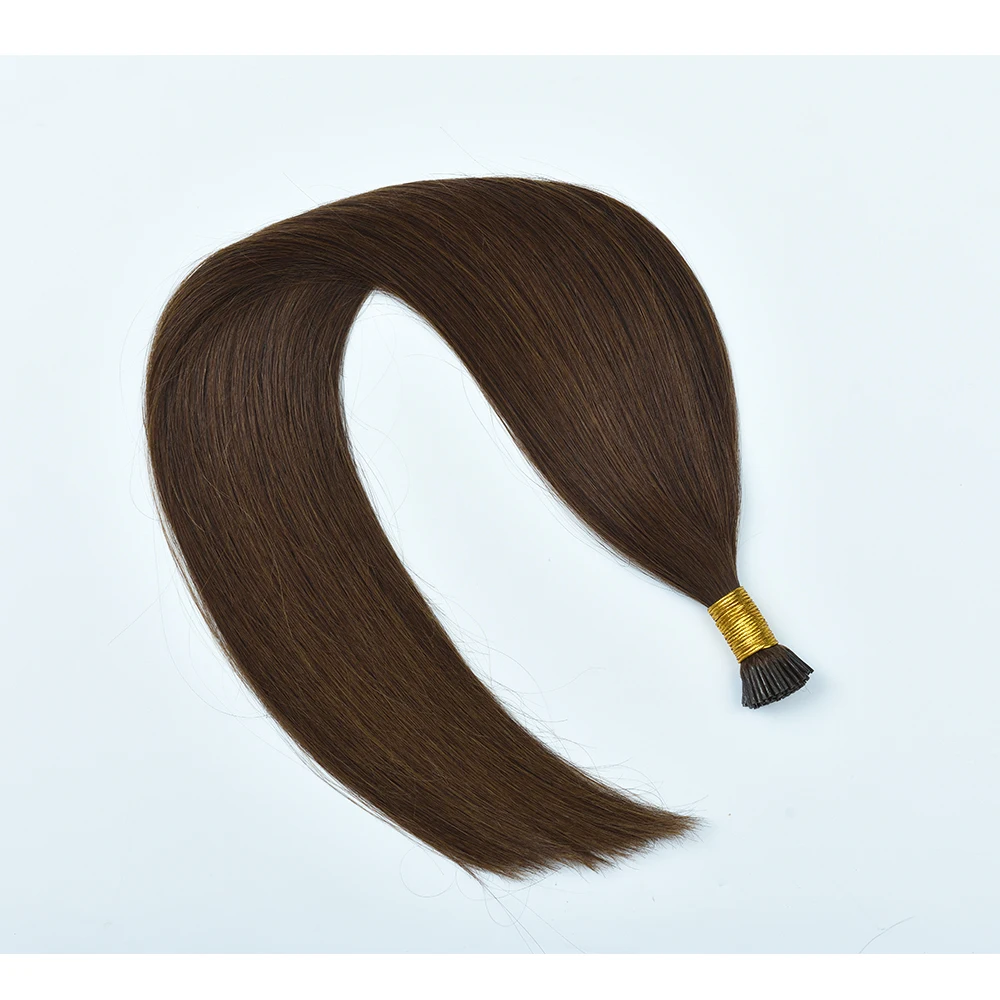 Best Quality I Tip Ring Extensions Human Hair 100% Prebonded Fusion Hair Extensions