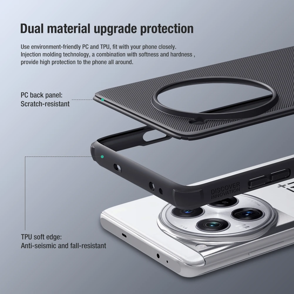 Für oneplus 12 magsafe Fall Nillkin Super Frosted Shield Pro ultra dünne Telefon abdeckung für Oneplus 12 TPU Soft Edge Anti Drop Fall