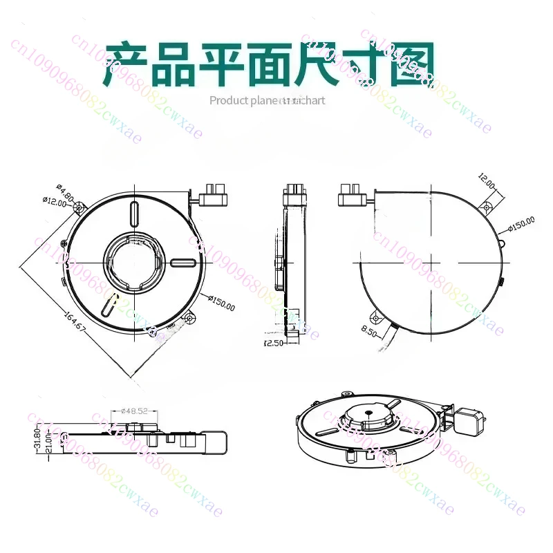 220V/50HZ 125V/60HZ 1000-2000W Extension Electric Retractable Cord Reel Fireproof Material Automatic Power Cord Shrinker