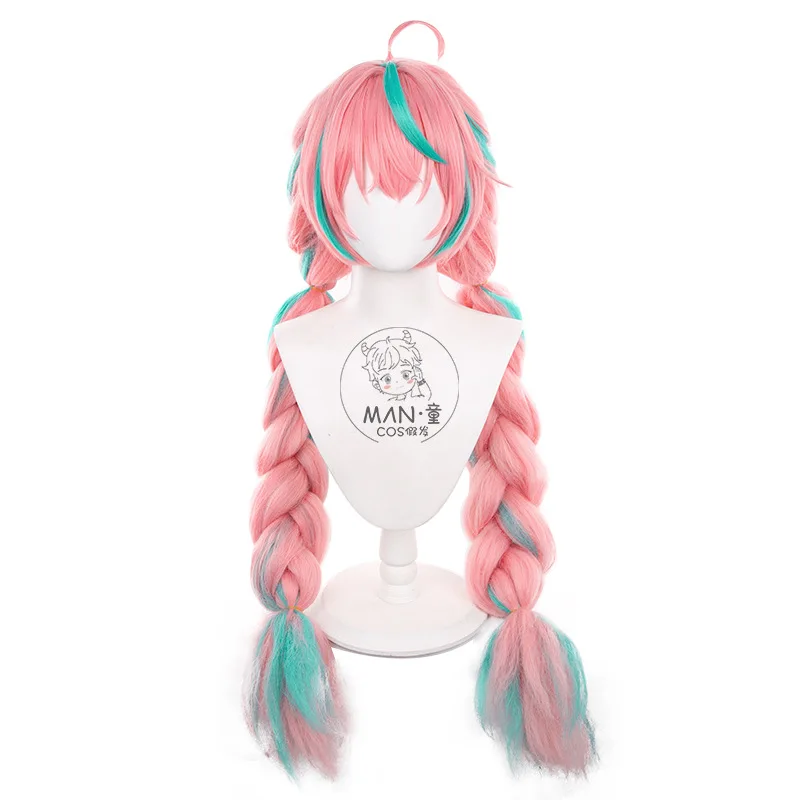 Parrucca cosplay Genshin Impact Varesa Cornrow Trecce doppie in stile regalo di Halloween
