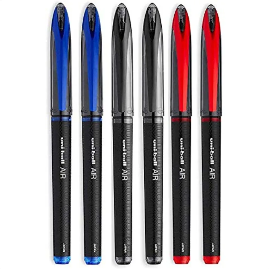 

AIR Micro 0.5mm Fine Rollerball Pack of 6 Pens 2 Black 2 Blue and 2 Red BusinCollors Packing may vary
