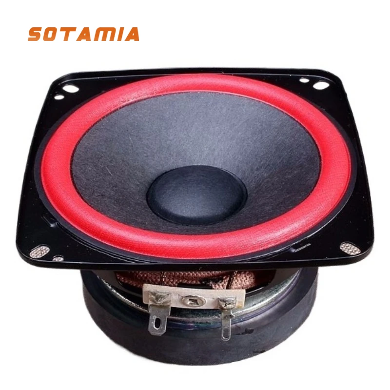 

SOTAMIA 1PCS 4 Inch Full Range Speaker 6 Ohms 50 Watts Large Magnetic Steel Audio 20 core High Temperature Resistant Voice Coil