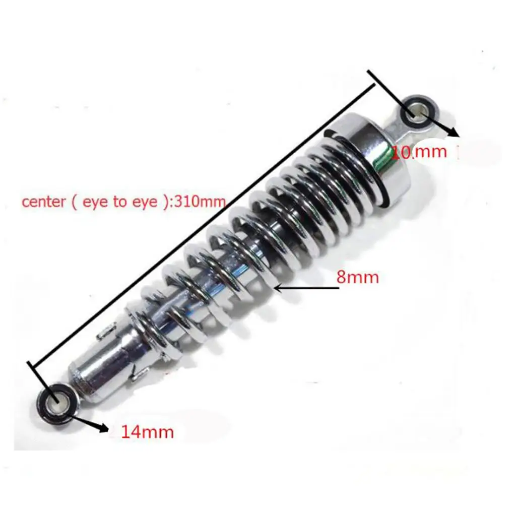 310mm Motorcycle Rear Shock Springs Suspension Durable Metal Absorber for Yamaha Varago Vstar XV 250 400 535 750