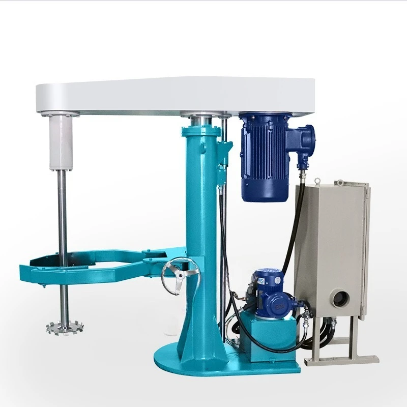 Hydraulic lifting high-speed disperser, variable frequency dispersion mixer