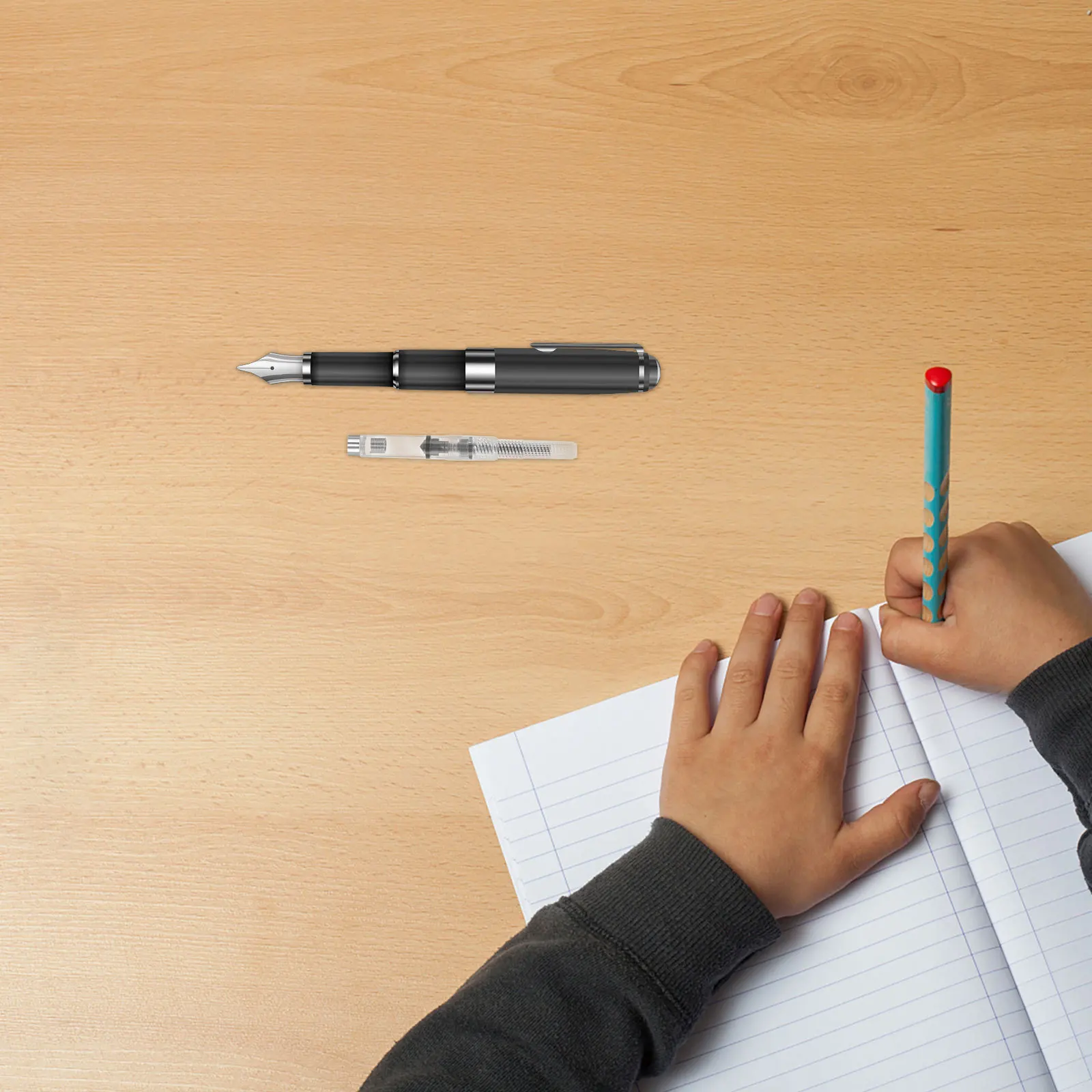 ตัวแปลงหมึกปากกาหมึกซึมแบบหมุนได้ 10 ชิ้น ใช้ได้กับปากกาหมึกซึมทั่วไป ใช้สำหรับเขียนในชีวิตประจำวัน สำนักงาน และโรงเรียน