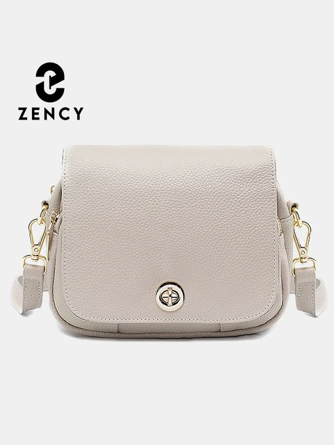 Zency kobiety prawdziwej skóry elegancka mała torebka designerska z klapką pojemna torba Crossbody wysokiej jakości sprzęt torebki dziewczęce na ramię