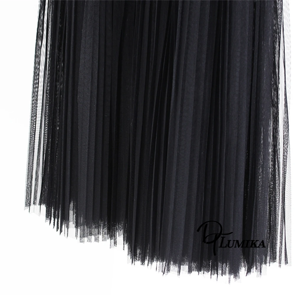 DTLumika Completo autunnale da donna 2 pezzi, giacca doppiopetto con gonna a pieghe Set abito da ufficio nero