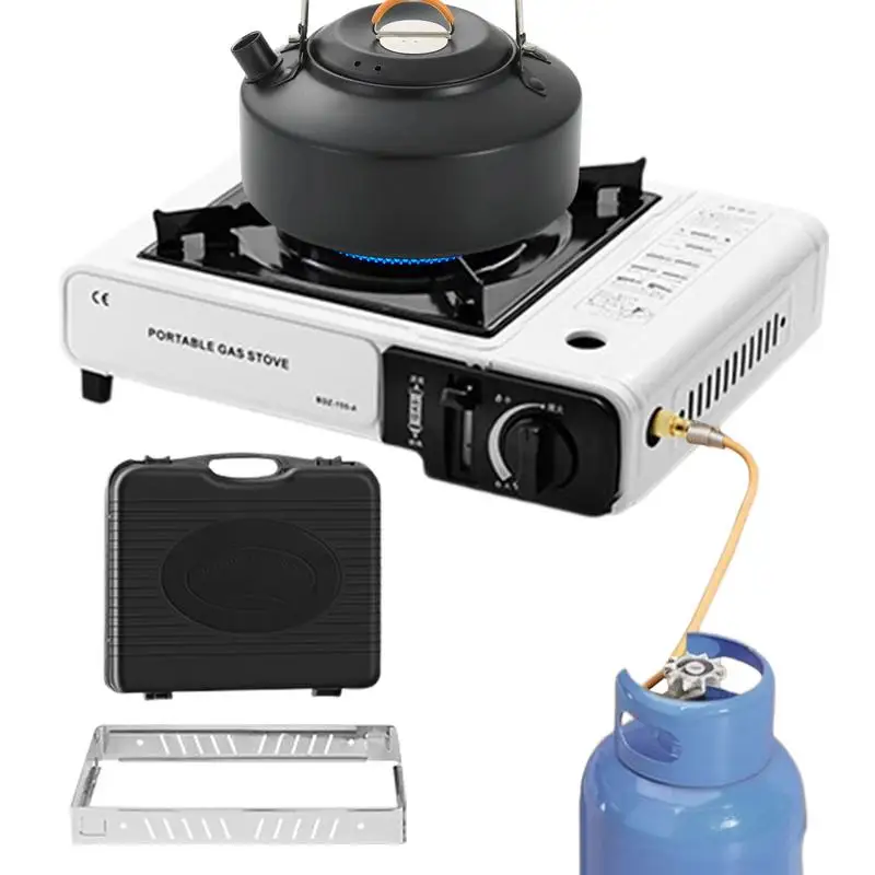 

Portable Camp Stove Burner Camp Stove Outdoor Single Burner Small Heat Resistant Heater For Backpacking Hiking Patio Campfire