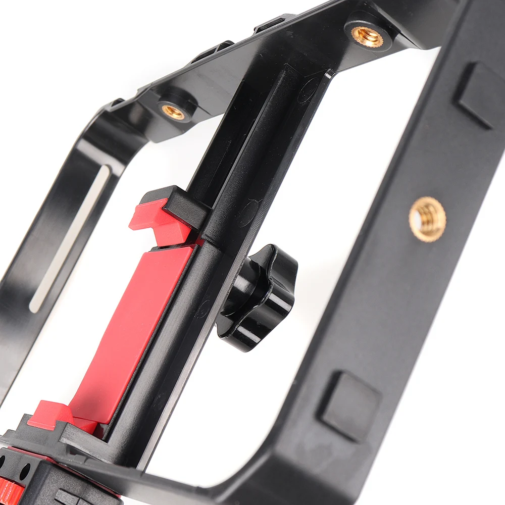 FOTGA Universal Smartphone Gaiola Video Rig Alças Estabilizador Vlogging Transmissão ao vivo Kit de suporte de gaiola para celular Videomaker