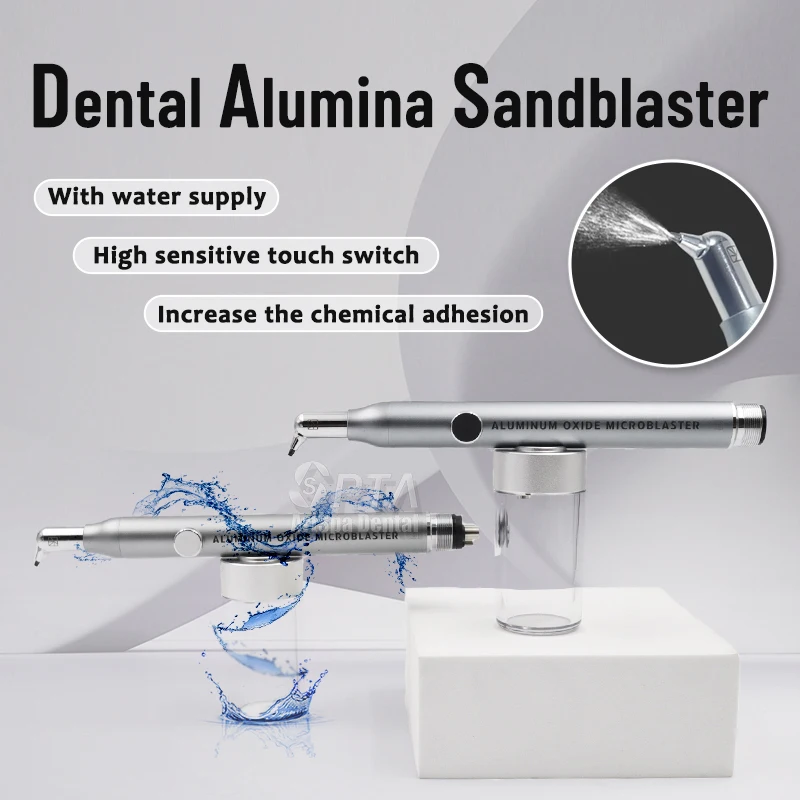 

SPTA Dental Aluminum Oxide Micro Blaster Microetcher Alumina Sandblasting Gun with Water Spray Air Polisher Dentistry Tools