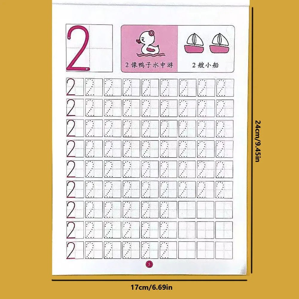 Preschool Number Tracing Workbook 78 Pages Kids Handwriting Practice 0-100 Counting Activity Book for Early Learners