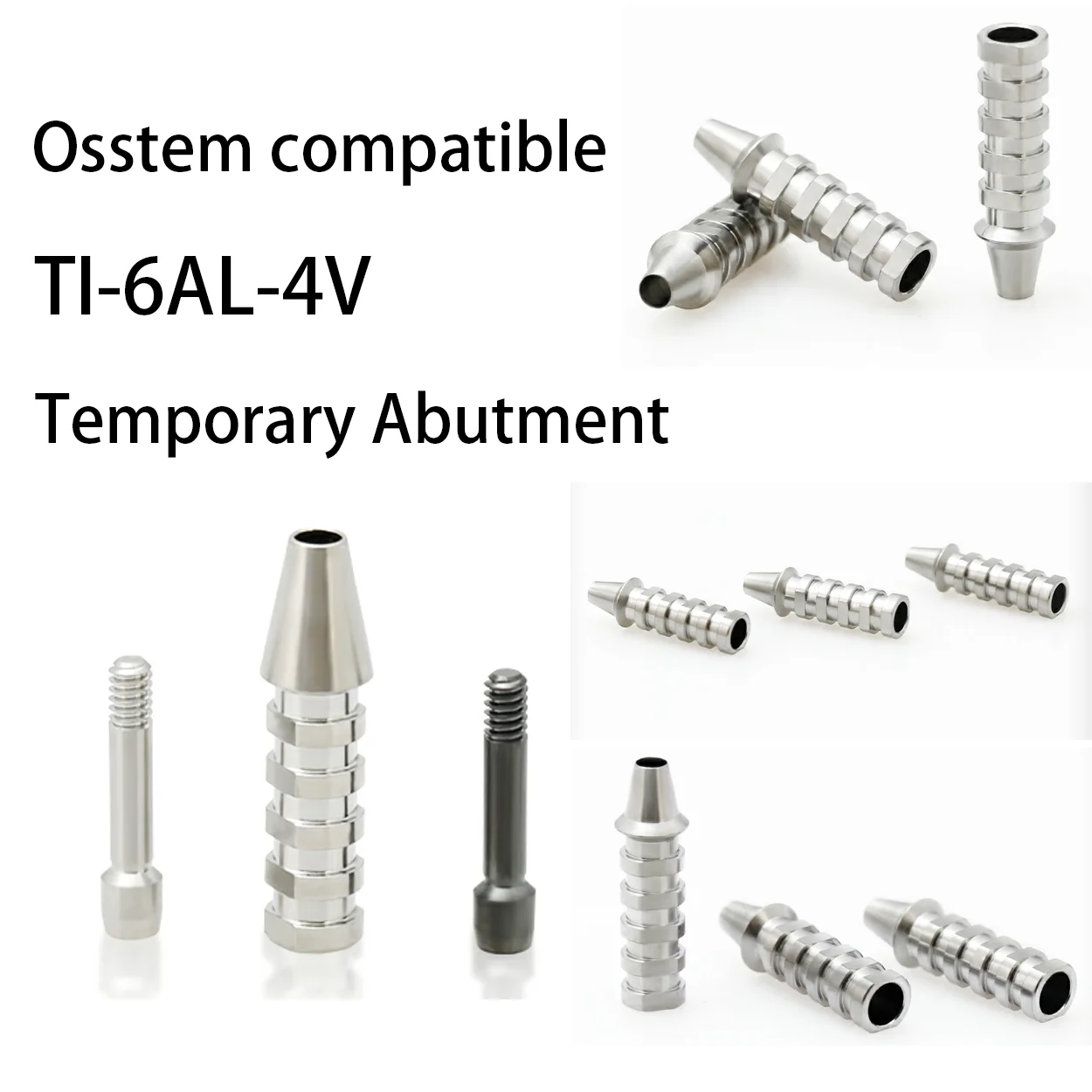 

Compatible Base Tibase Temporary Abutment Temporary Abutment Grade 5 Titanium for Osstem Convertible Abutment