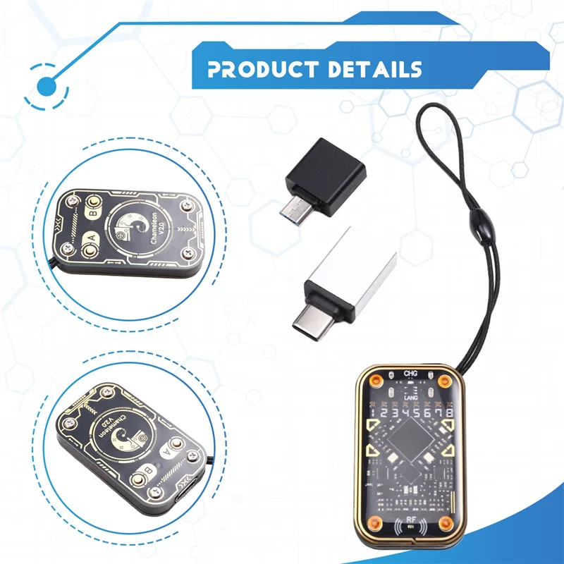 

Chameleon Ultra V2.0 RFID Smart Chip Reader Smart Card Emulator 125Khz 13.56Mhz IC ID Card Decode NFC Key Duplicator-A12I
