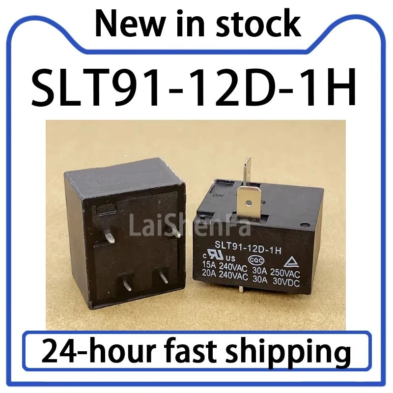 1PCS SLT91-12D-1H Electric Water Heater Air Conditioner 12V Relay 30A 4-pin 2-pin Plug Stock