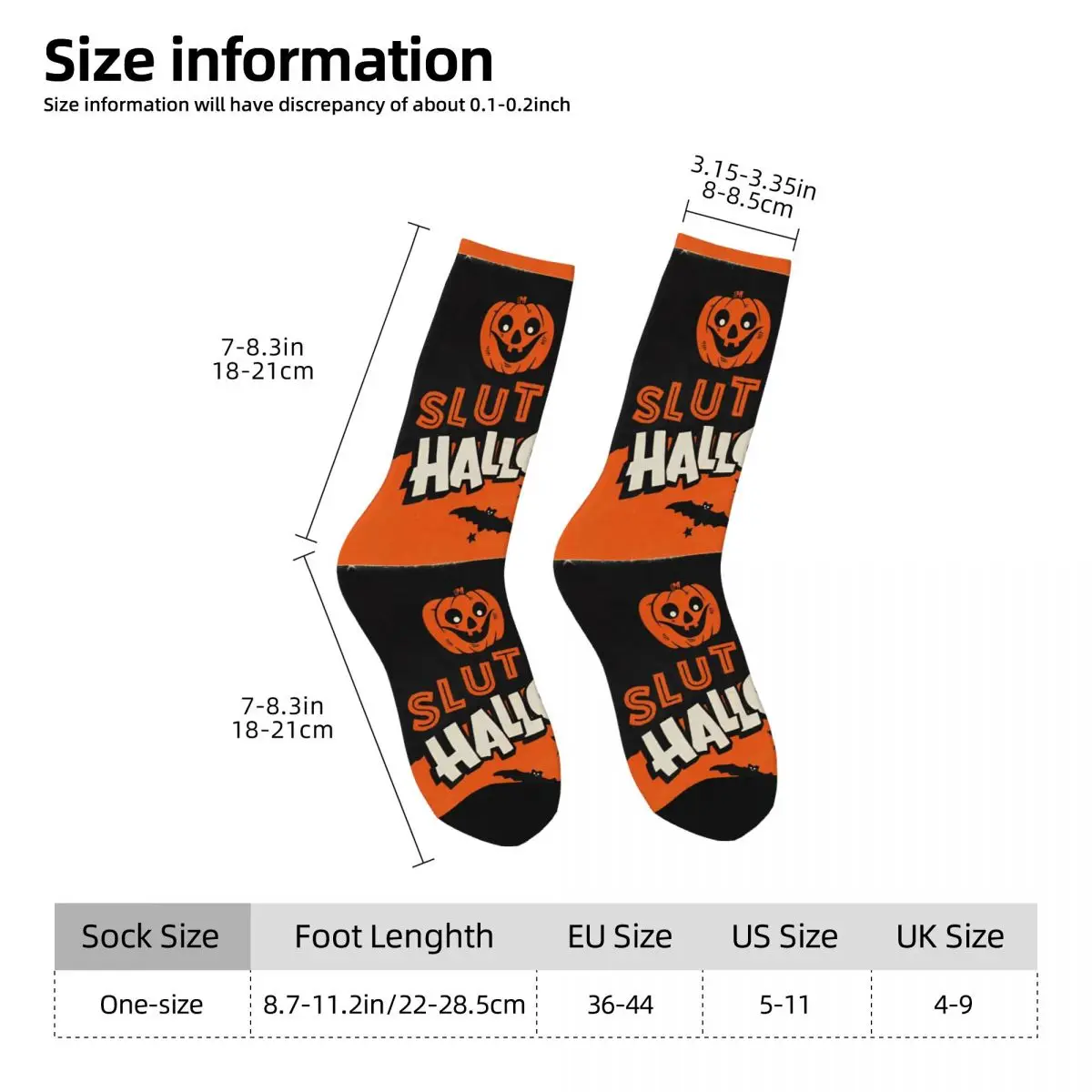 Halloween-Socken, Herbst-Kürbisse, Fledermäuse, Strümpfe, lustig, Unisex, Herren, bequeme Socken, grafische, rutschfeste Outdoor-Socken