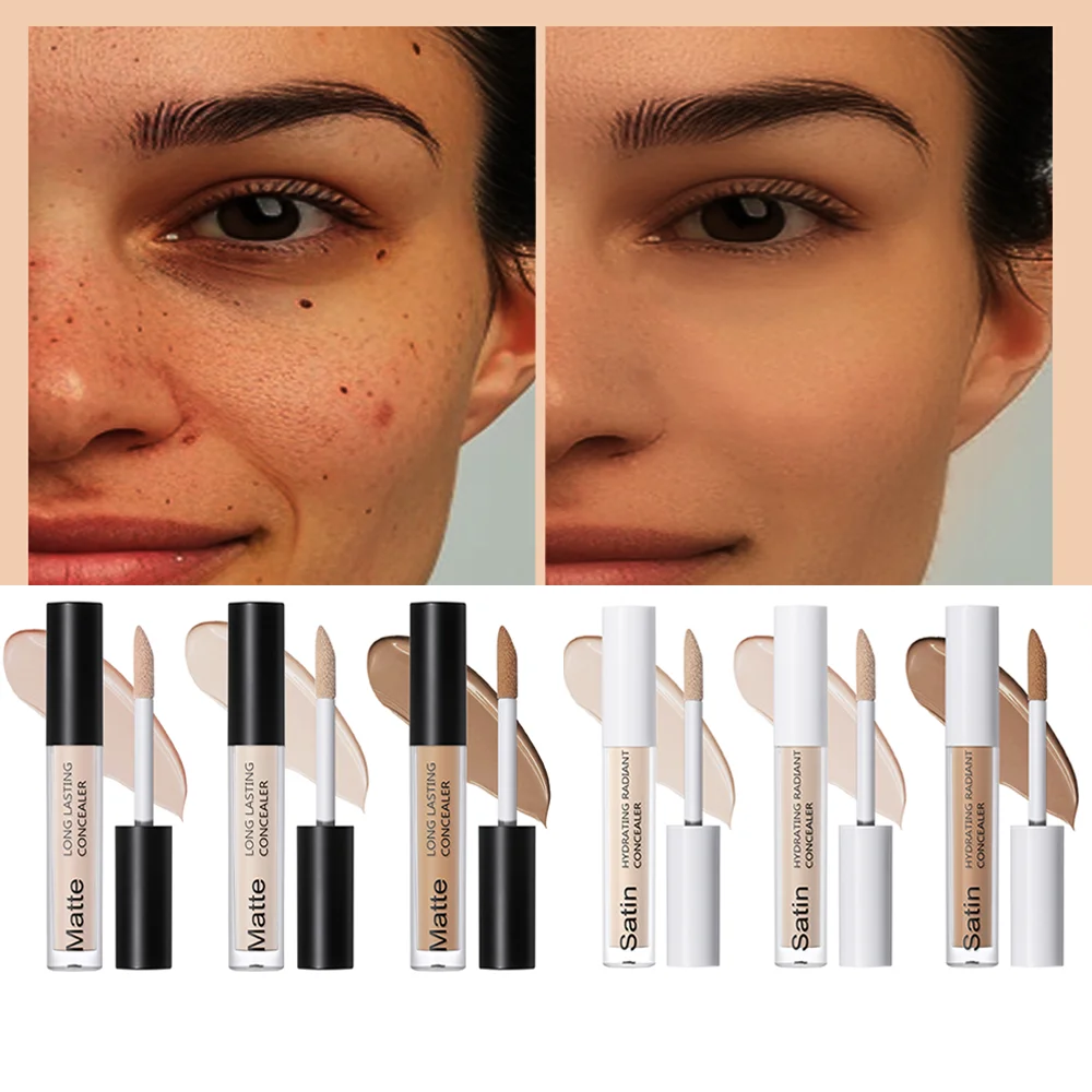 Liquid Foundation Concealer Base Cream Waterproof Oil-control Liquid Covering Black Circles Blemishes Acne Marks Spots Makeup