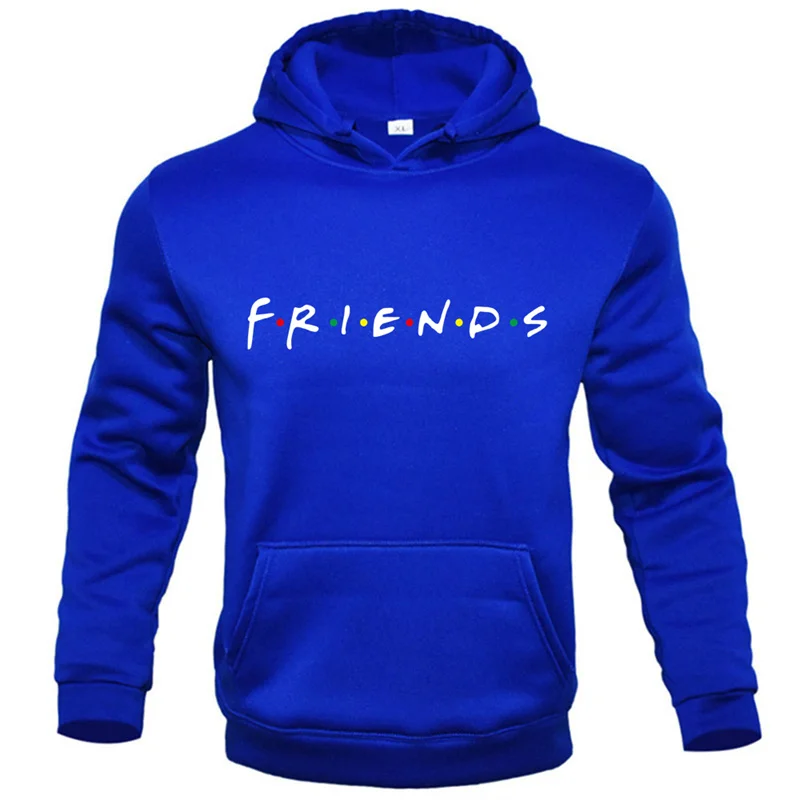 2024 New Fashion Hoody Letters Friends Printed Brand Men\'s Hoodies Sweatshirts Unisex Tops Fleece Pullover Hip Hop Streetwear