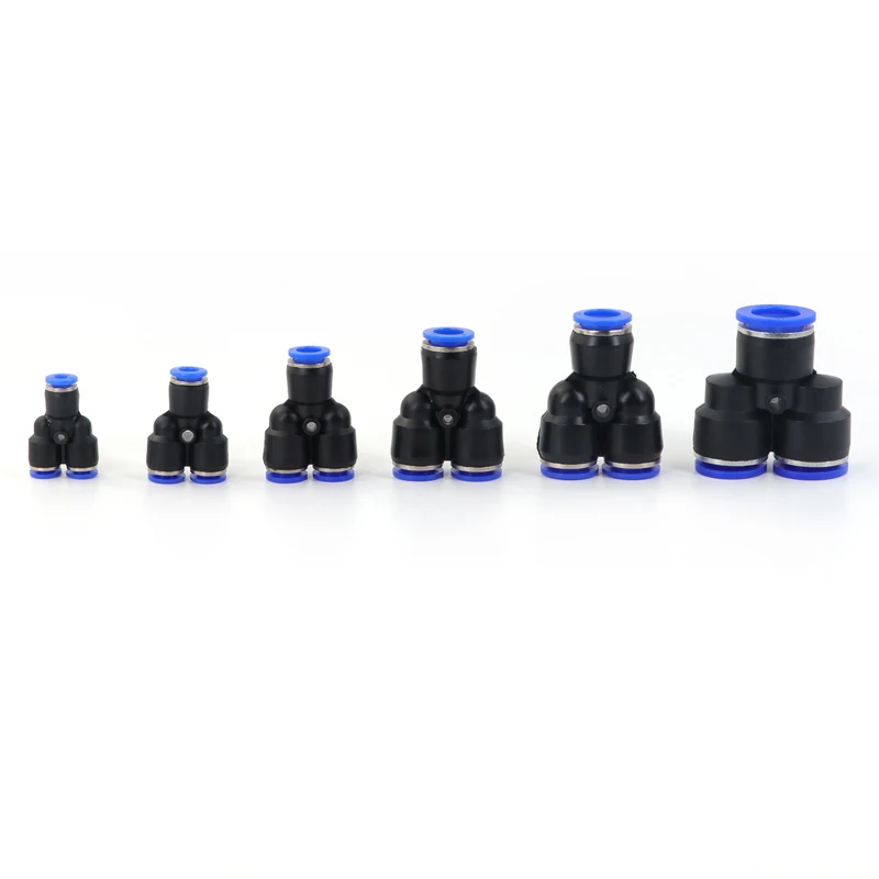 2~10pcs Pneumatic Fittings PU PY PE PV Quick Connector Plastic 4mm 6mm 8mm 10mm 12mm 16mm Air Hose Fitting Push In Connectors