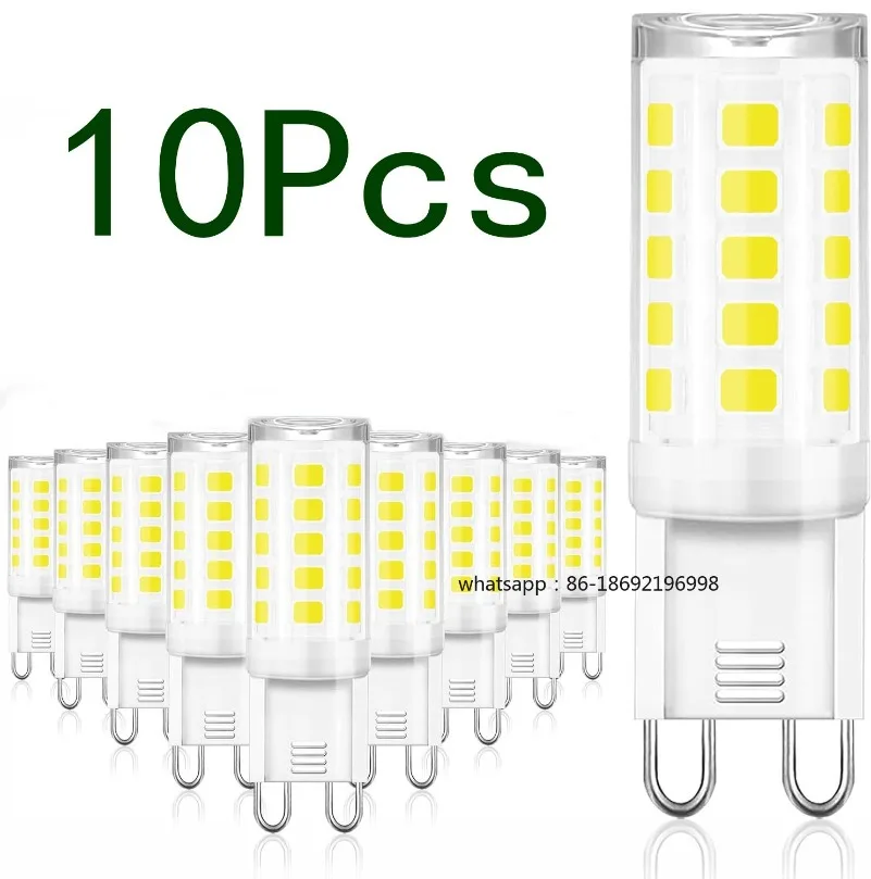 10Pcs G9 LED Lamp Brightest AC220V 230V 240V 7W Ceramic SMD 2835 LED Bulb Warm/Cool White Spotlight replace Halogen LED lighting