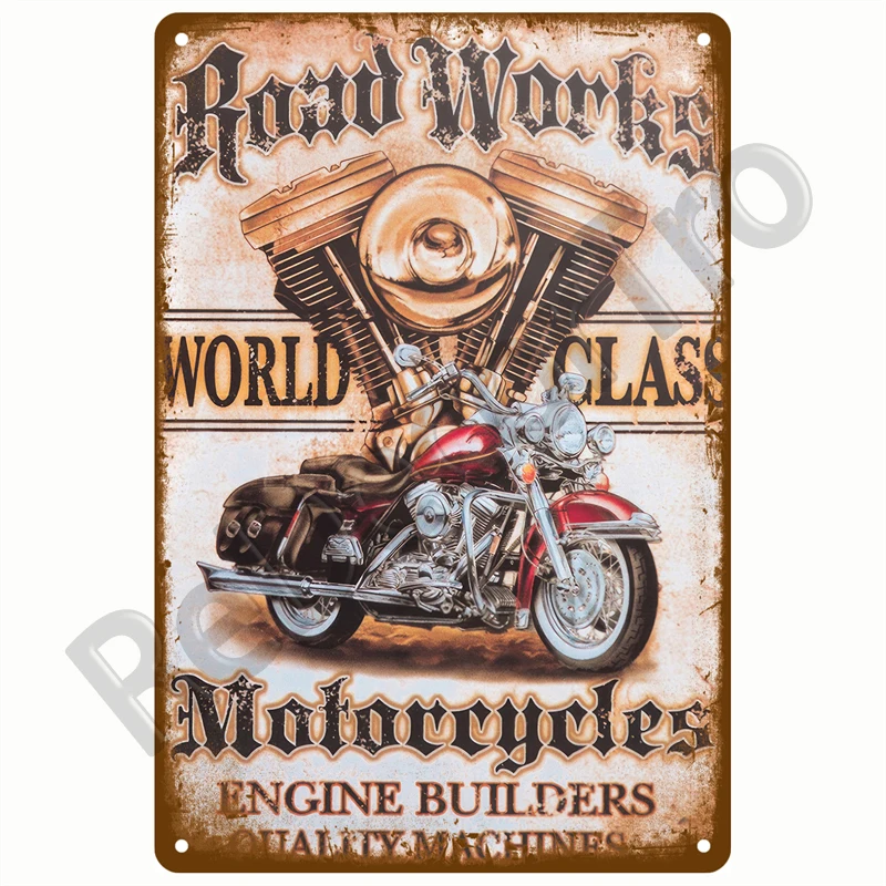 Vintage Decor Tin Sign Decorative Plaque Metal Sign Garage Gas Oil Spark Plug Tyre Service Man Cave Club Bar Home Wall Decor Art