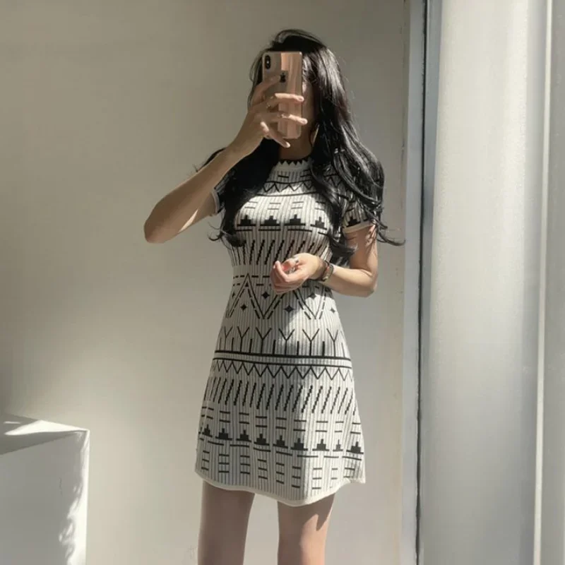 Clothing Crochet Geometry Women\'s Dresses Female Dress Knit Extreme Mini Short Elegant and Pretty Promotion Cheap Casual Sale