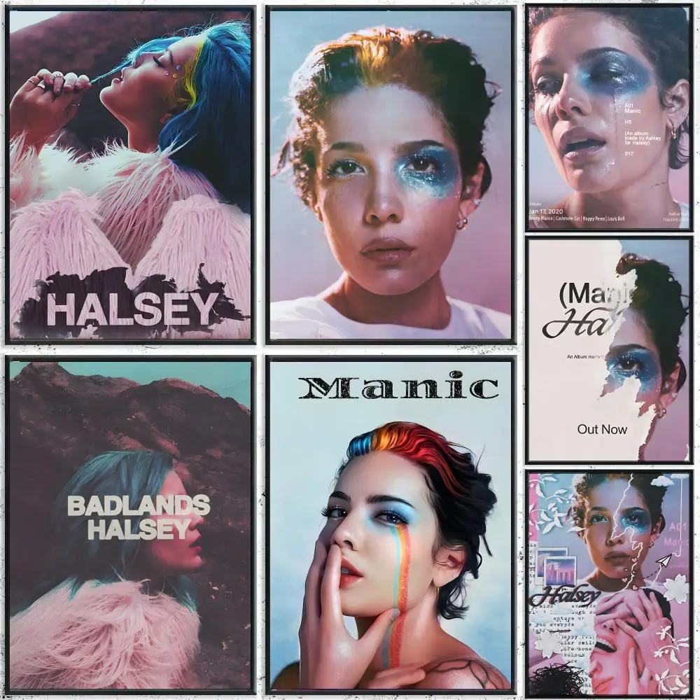 Singer H-Halsey Poster High-Quality Waterproof Wall Decal for Study, Living Room & Garage, Great Gift for Fans