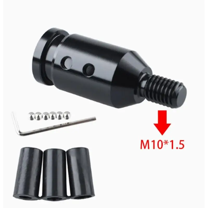Premium Aluminum Gear Shift Knob Adapter for Non-Threaded Car Shifters Universal Application