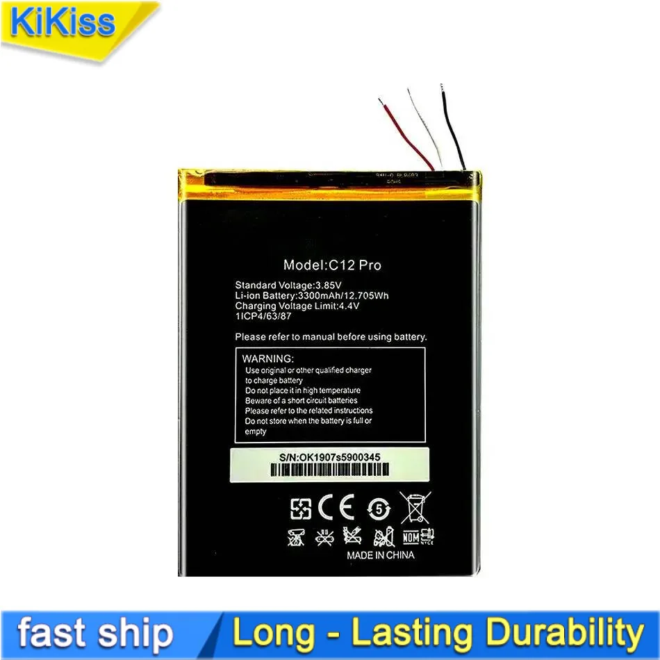 

Mobile Phone Battery 3300Mah For Oukitel C12 Pro C12pro Stable High Performance