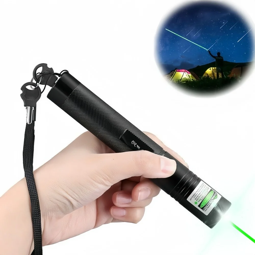 (Not fournir des piles) Mini pointeur Laser vert faisceau Visible accessoires de chasse jouet pour chat torche Laser