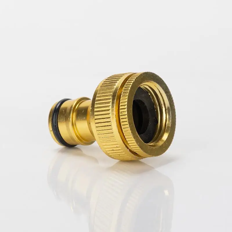 Brass Faucet Tap Connector Mixer Hose Adaptor Quick Connecter 1/2 To 3/4 Copper Hose Coupling Garden Watering Fittings Tool