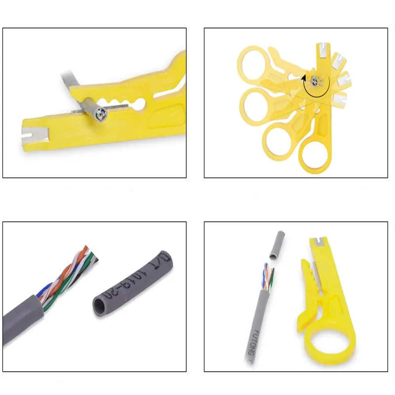 

Portable Stripping Pliers Punchdown Tools Mini Stripper Multifunctional Hand Tools Mini Cable Stripper Stripping Crimping Pliers