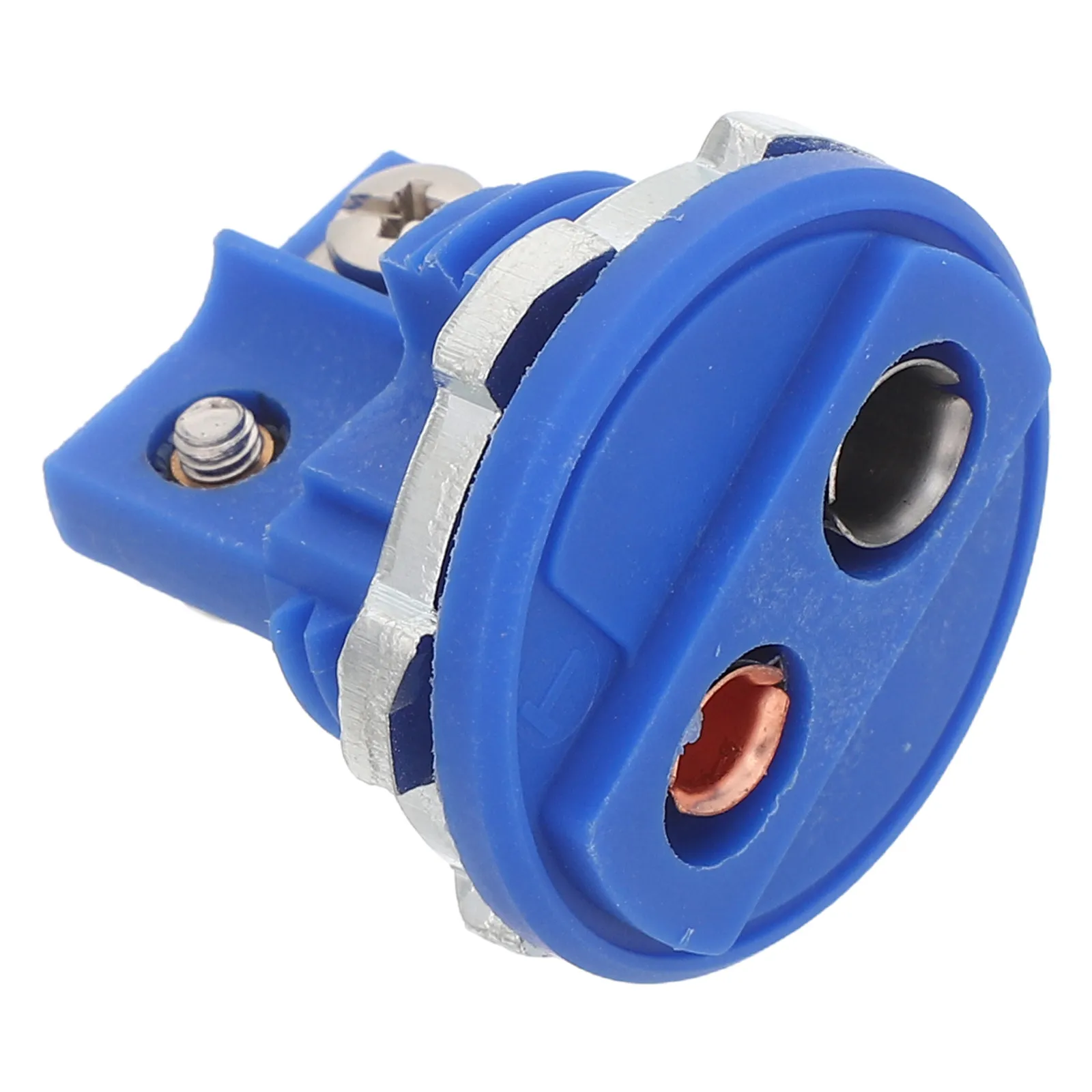 Thermocouple Connector T-Type Panel Mount Female Adapter Replacement 220C High Temperature Thermocouple Wire Male Plug Blue