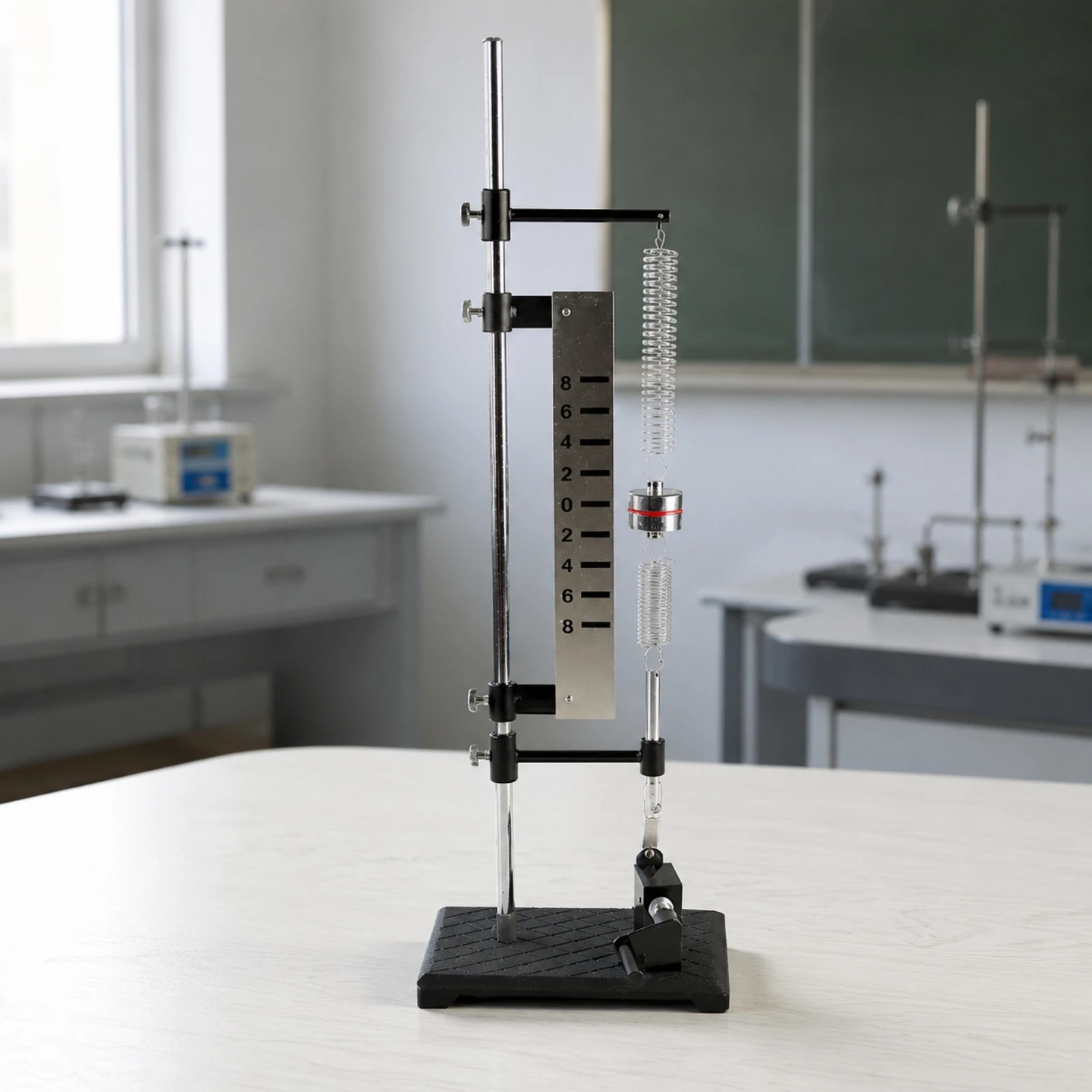 Vibration Demonstrator Adjustable Mechanics Experiment Apparatus with Graduated Amplitude Indicator for Physics Students