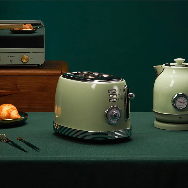 2 Slice Electric Bread Toaster Automatic Double Sided Breakfast Bread Baking Maker Household Toast Machine