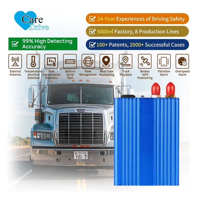 AlwayCare 4G GPS/BeiDou Real-Time Remote Fleet Management Safety Driving Monitoring System Forklift Bus Vehicle Fleet Cut-Off