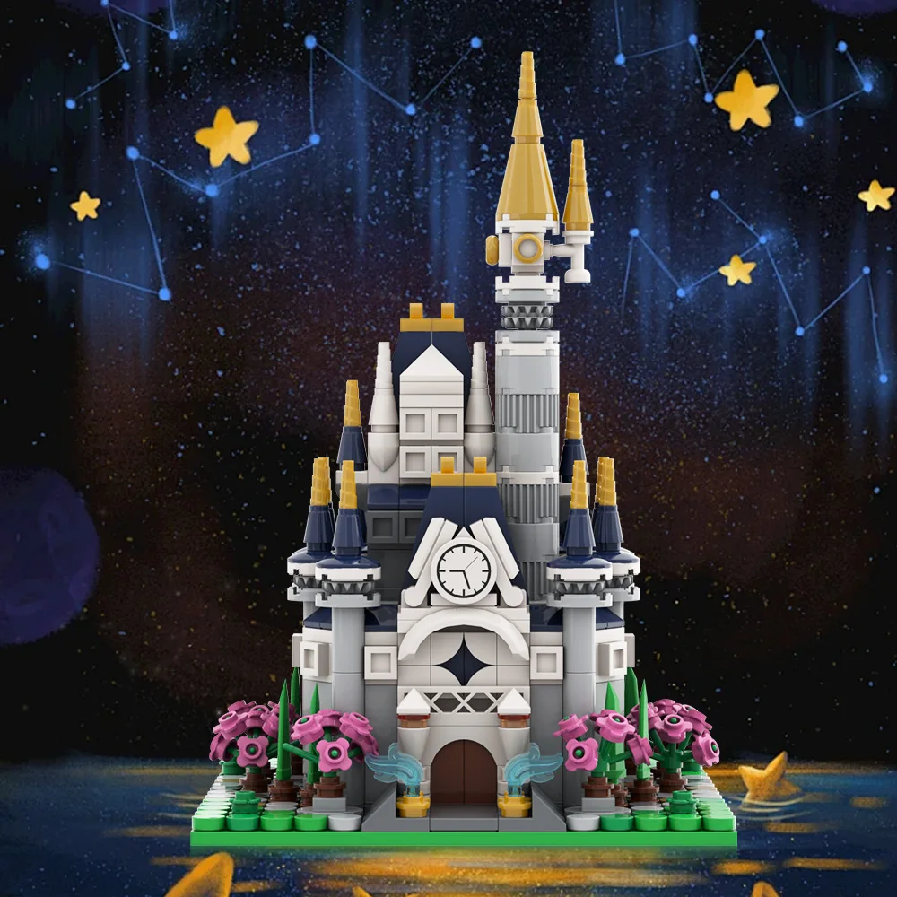 MOC モジュラーファンタジー城ビルディングブロックモデルファンタジー城建築レンガ DIY 組み立ておもちゃ子供の誕生日プレゼント