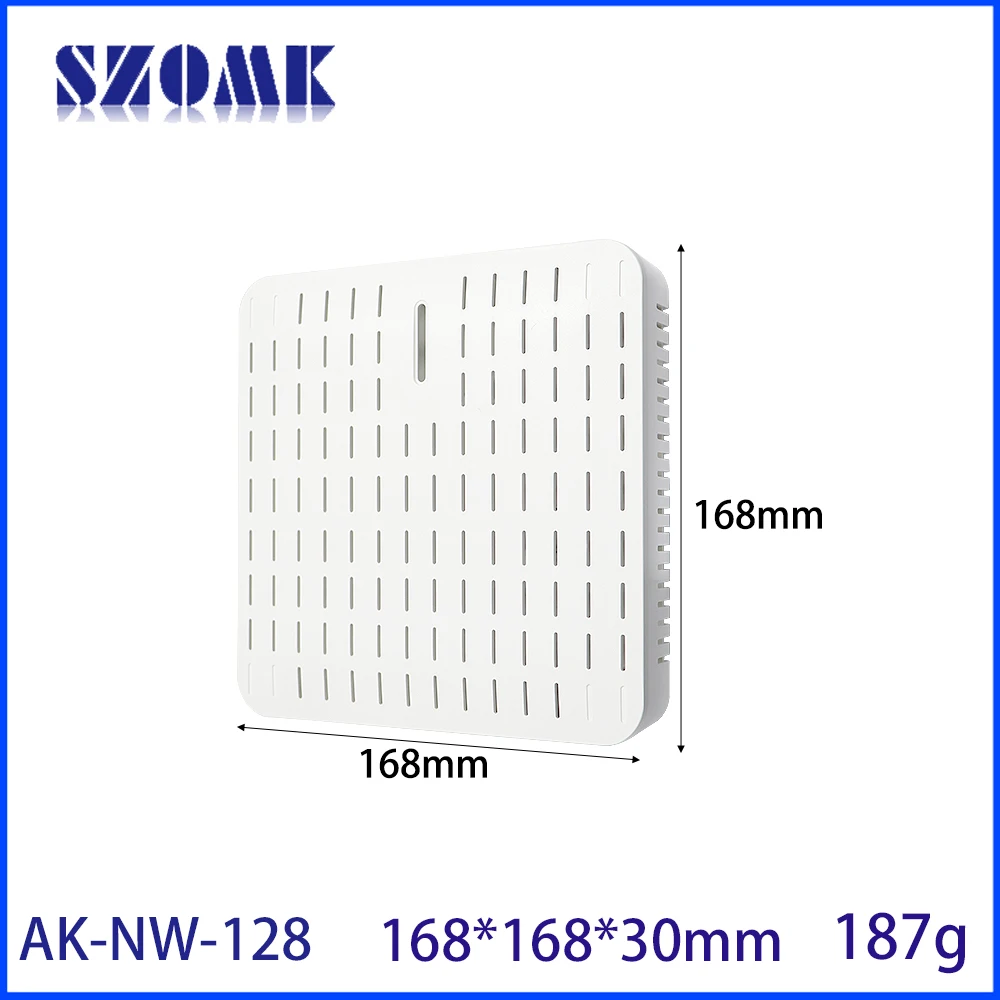 168*168*30mm New Sensor Enclosure Diy Abs Plastic Electronics Temperature Smoke Pir Sensor Wifi6 Coverage Ceiling AP Shell