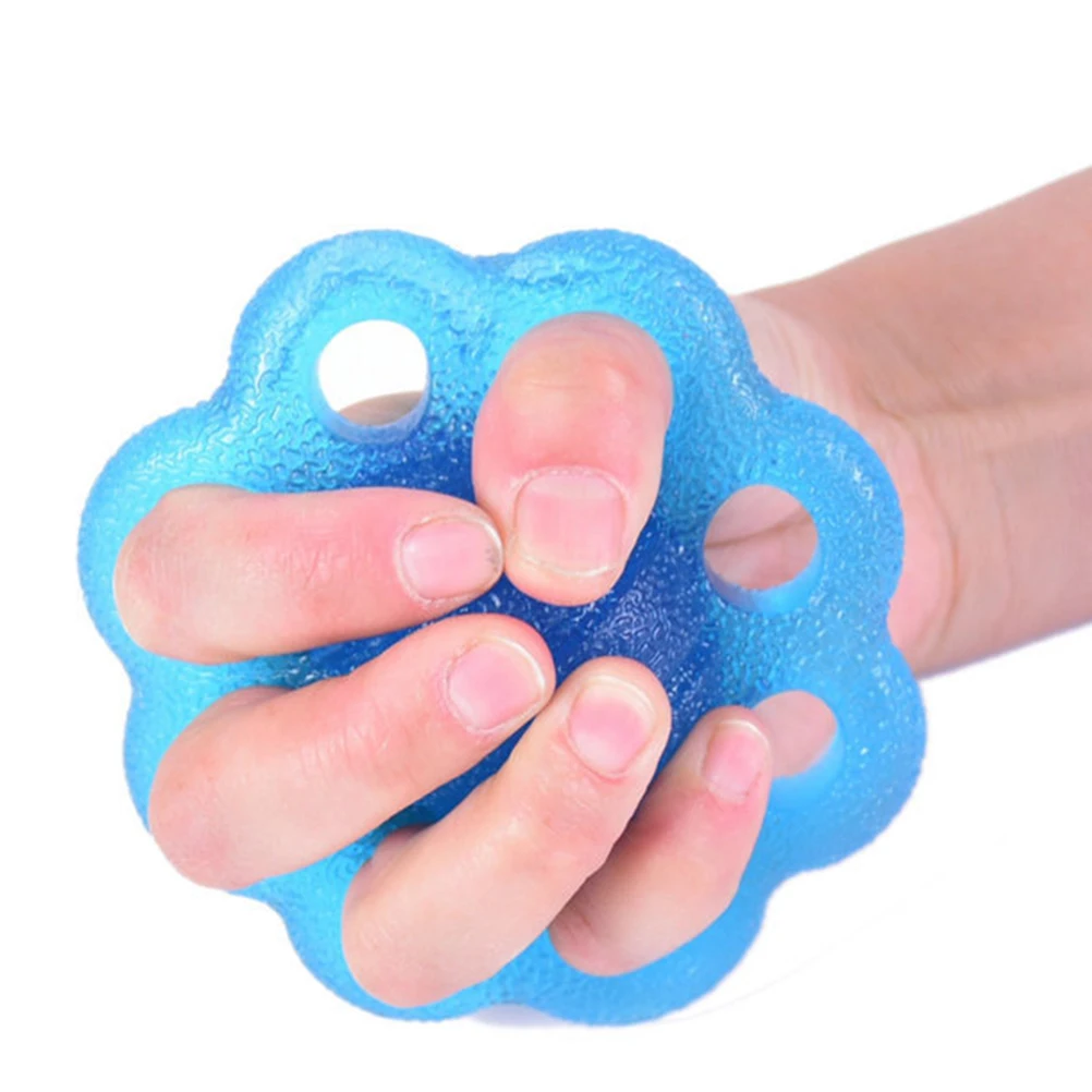 

8 Hole Hand Strengthener Elastic Exerciser Orange Hard for Physical Therapy Injury Relief Pain Rehab Trainer