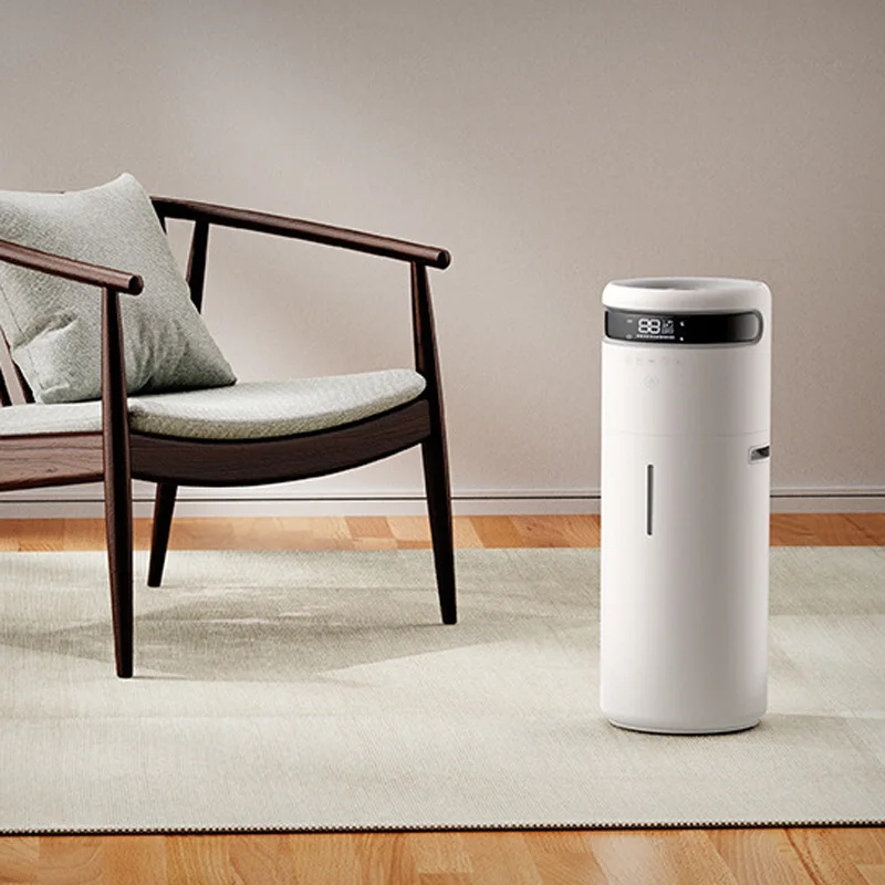 Luchtbevochtigers voor grote kamers, 16L ultrasone Cool Mist-luchtbevochtiger voor thuis, 1200 m2, 5 mistniveaus, automatische modus, hele huis