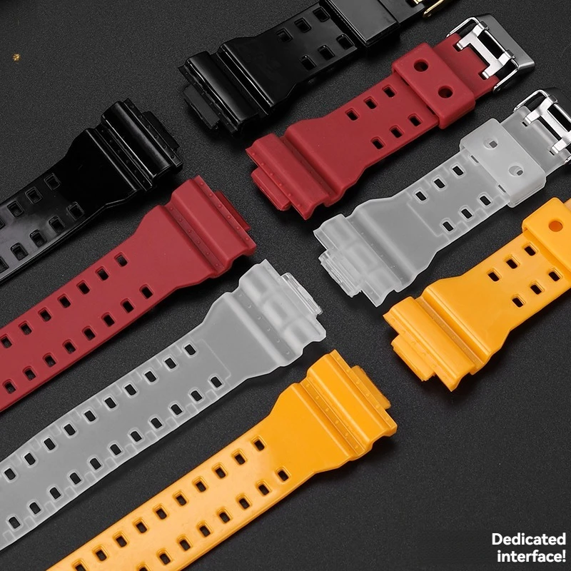 ل كاسيو g-shock الأسود الساموراي الذهب الأسود GA110 ga100 120 ga140 الراتنج سيليكون حزام ساعة رياضية الذكور 16 مللي متر