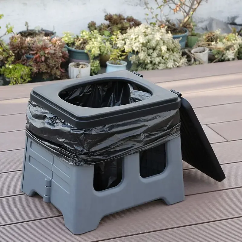 

Car Folding Toilet Temporary Emergency Toilet Outdoor Camping Tent Artifact Portable Simple Mobile Toilet